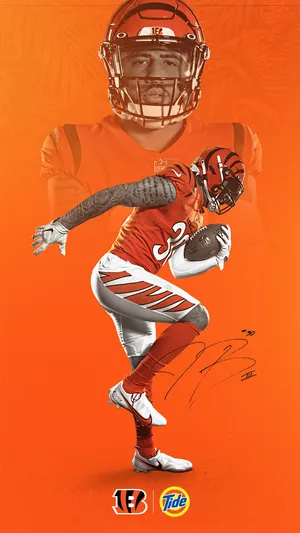 Cincinnati Bengals Orange Poster Wallpaper