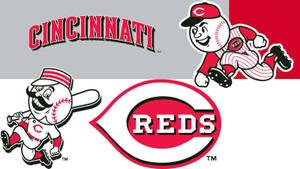 Cincinnati Reds' Baseball Logos Wallpaper