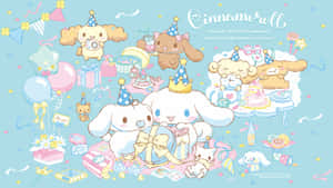 Cinnamoroll Celebration Aesthetic Wallpaper