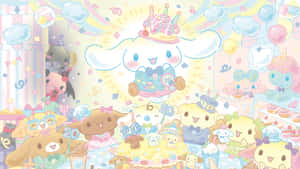 Cinnamoroll Celebration Aesthetic Wallpaper