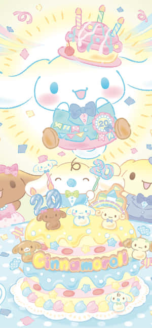 Cinnamoroll Celebration Art Wallpaper