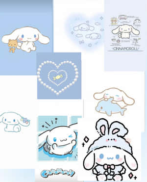 Cinnamoroll Collage Aesthetic Wallpaper