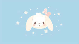 Cinnamoroll Cute Blue Background Wallpaper