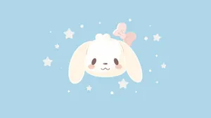 Cinnamoroll Cute Blue Background Wallpaper