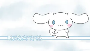 Cinnamoroll Desktop: Adorable Pup With Soft Feathery Ears Wallpaper