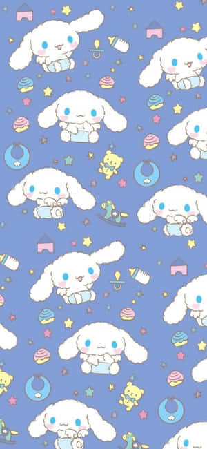 Cinnamoroll Pattern Aesthetic Wallpaper Wallpaper