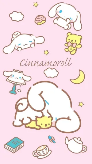Cinnamoroll Pink Aesthetic Wallpaper