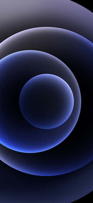 Circles Solid Blue Iphone Wallpaper