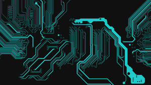 Circuit Design On Rainmeter Skin Wallpaper