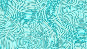 Circular Gregarious Pattern Wallpaper