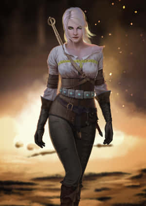 Ciri The Witcher Fantasy Artwork Wallpaper