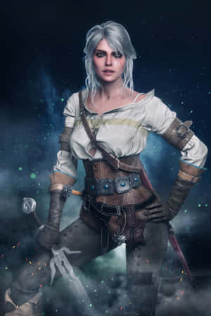 Ciri Witcher Cosplay Portrait Wallpaper