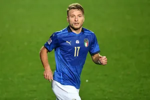 Ciro Immobile In Football Field Wallpaper