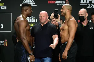 Ciryl Gane At Weigh-in Wallpaper