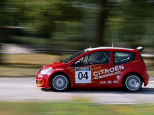 Citroen C2 Super 1600 Overlooking Mountain Ranges Wallpaper