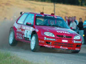 Citroen C2 Super1600 Rally Action Wallpaper