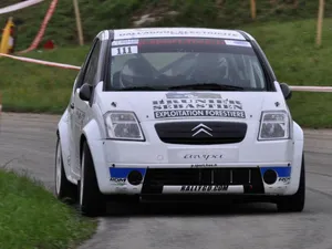 Citroen C2 Super1600 Rally Car Action Wallpaper