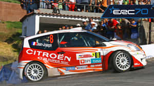 Citroen C2 Super1600 Rally Car Action Wallpaper