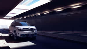 Citroen C5 Aircross Driving Underpass Wallpaper