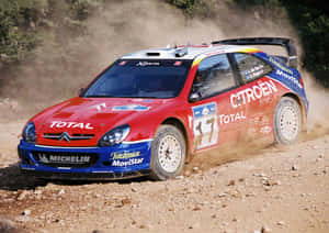 Citroen W R C Rally Carin Action Wallpaper