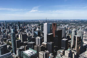 City Buildings And Skyscrapers Wallpaper