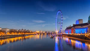 City Lights On London Eye Wallpaper