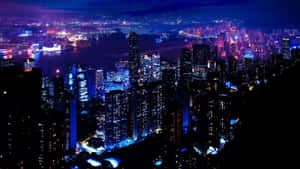 City_ Night_ Lights_ Panorama Wallpaper