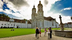 City Skyline Of St. Gallen, Switzerland During Twilight Wallpaper