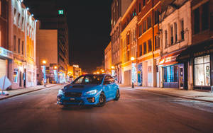 City Subaru Wrx Sti 4k Wallpaper