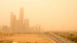 Cityscape_ Obscured_by_ Dust_ Storm Wallpaper