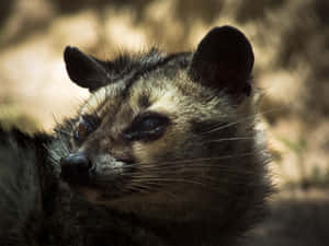 Civet Portraitin Natural Habitat Wallpaper