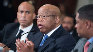 Civil Rights Icon John Lewis In Glasses Wallpaper