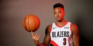 Cj Mccollum Basketball Portrait Wallpaper
