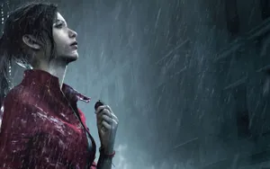 Claire Redfield In The Middle Of A Zombie Apocalypse. Wallpaper