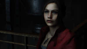 Claire Redfield Is Ready For Action In Resident Evil 2 Wallpaper