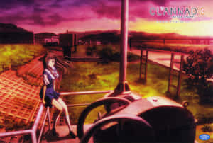 Clannad After Story Anime Sunset Scene Wallpaper