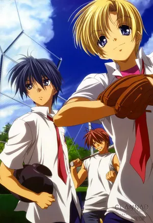 Clannad Characters Baseball Game Wallpaper