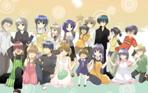 Clannad Characters Gathering Wallpaper