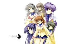 Clannad Characters Group Artwork Wallpaper