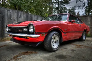 Classic 1977 Ford Maverick In Its Full Glory Wallpaper