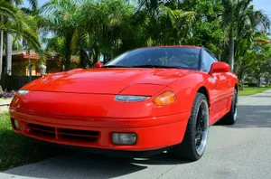 Classic 1991 Dodge Stealth In Vibrant Red Wallpaper