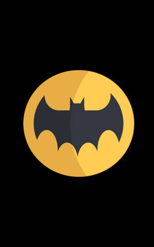 Classic Batman Logoon Black Background.jpg Wallpaper