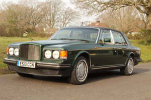 Classic Bentley Turbo R Green Wallpaper