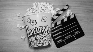 Classic Black And White Movie Scene Wallpaper