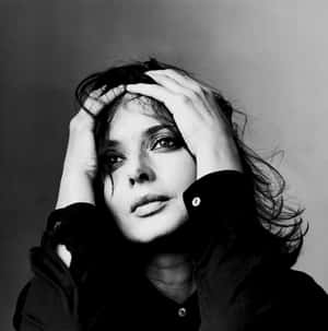 Classic Black And White Portrait Of A Celebrity Wallpaper