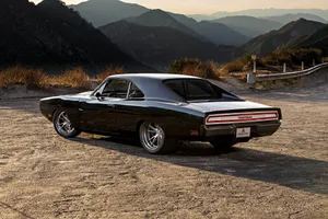 Classic Black Muscle Car Tantrum Wallpaper
