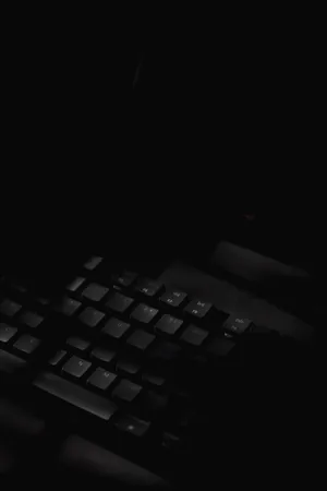 Classic Black Peripheral Keyboard Wallpaper