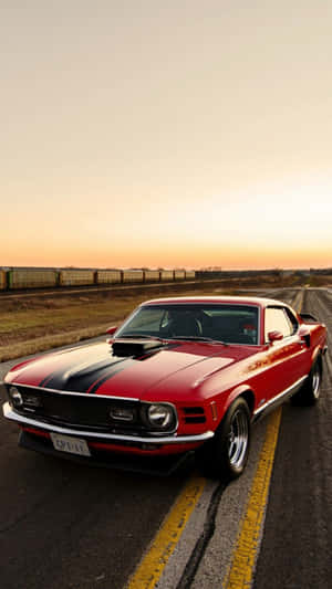 Classic Boss 302 Mustang Car Iphone Wallpaper