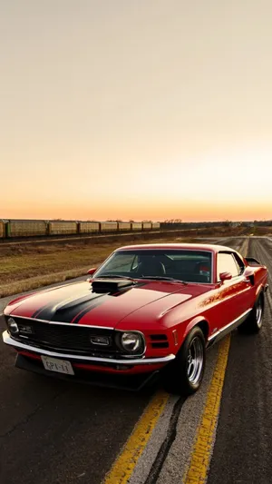 Classic Boss 302 Mustang Car Iphone Wallpaper