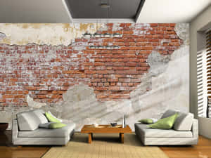 Classic Brown Brick Wall Wallpaper